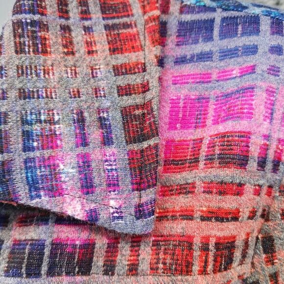 Erin London Womans Medium  Zip up Shacket. Multicolor. Cuff Sleeve. 2 Pockets... - Picture 15 of 15